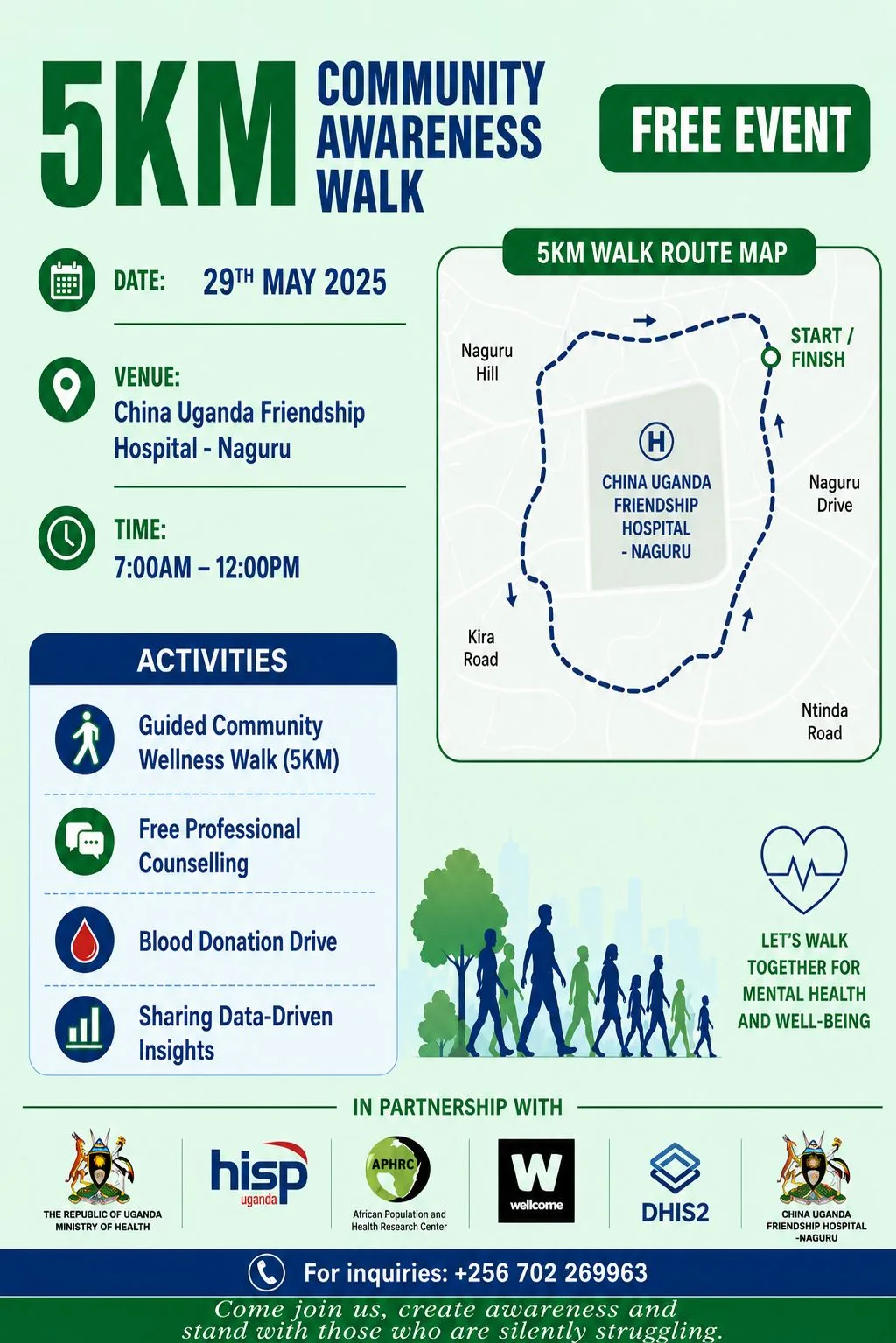 Mental Health Community 5KM Awareness Walk Announced